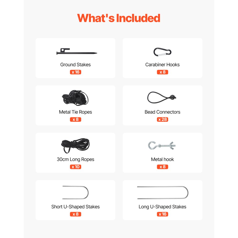 VEVOR Gabbia da Battuta da Baseball da 12000 x 3680 x 3100 mm, Gabbia da Battuta Portatile Indipendente, con HDPE Annodato a 45 Strati e Lunghe Corde di Posizionamento per Interni ed Esterni