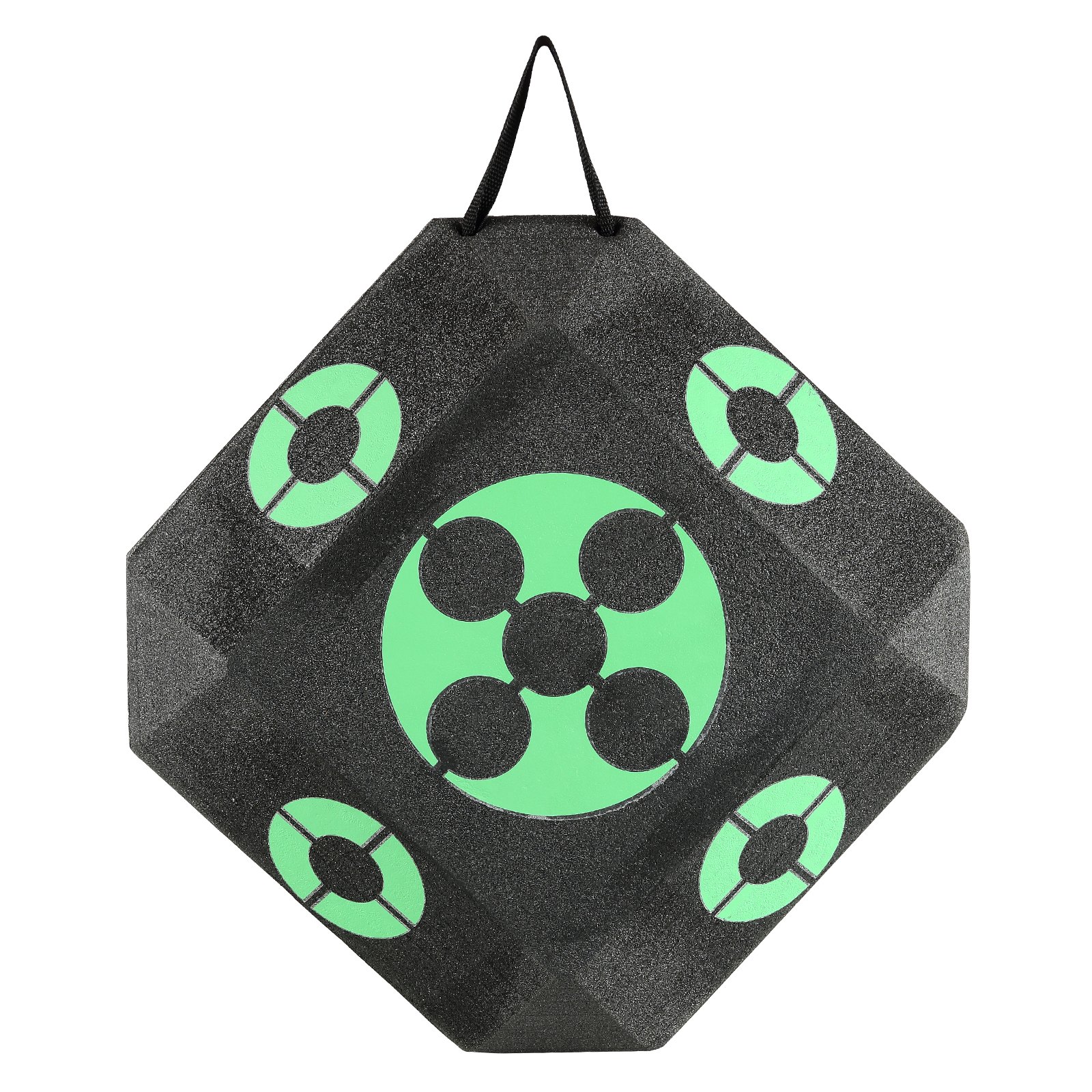 VEVOR 381 x 381 x 381 mm Archery Target, Cube Archery Target for Recurve Bows, Compound Bows or Longbows, Portable Bow Arrow Target for Children, Youth, and Adults, Black