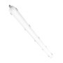 VEVOR Lampada LED a Tenuta di Vapore da 1219 mm, 4 Pezzi, 60W/50W/40W Selezionabile, Lampada 5000K con 5400/6400/7400LM Regolabile, IP65 per Parcheggi, Magazzini, Cabine, Congelatori, Autolavaggi