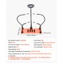 VEVOR Stazione di Saldatura Magnetica 4 Bracci Flessibili Terza Mano con Lampada d‘Ingrandimento a LED 3X 4 Supporti per PCB Base Antiscivolo, Riparazione Elettronica, Hobby Fai da Te