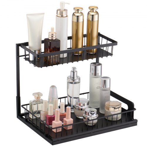Organizer A 2 Ripiani Estraibili, Cassetto Scorrevole Per Cucina 492065