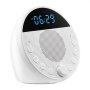 VEVOR Rumore Bianco per Dormire, 18 Suoni Rilassanti con Luce Notturna a 7 Colori, Doppia Sveglia, Timer di Spegnimento Automatico e Funzione di Memoria, per Neonati, Adulti, Casa, Ufficio