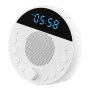 VEVOR Rumore Bianco per Dormire, 18 Suoni Rilassanti con Luce Notturna a 7 Colori, Doppia Sveglia, Timer di Spegnimento Automatico e Funzione di Memoria, per Neonati, Adulti, Casa, Ufficio