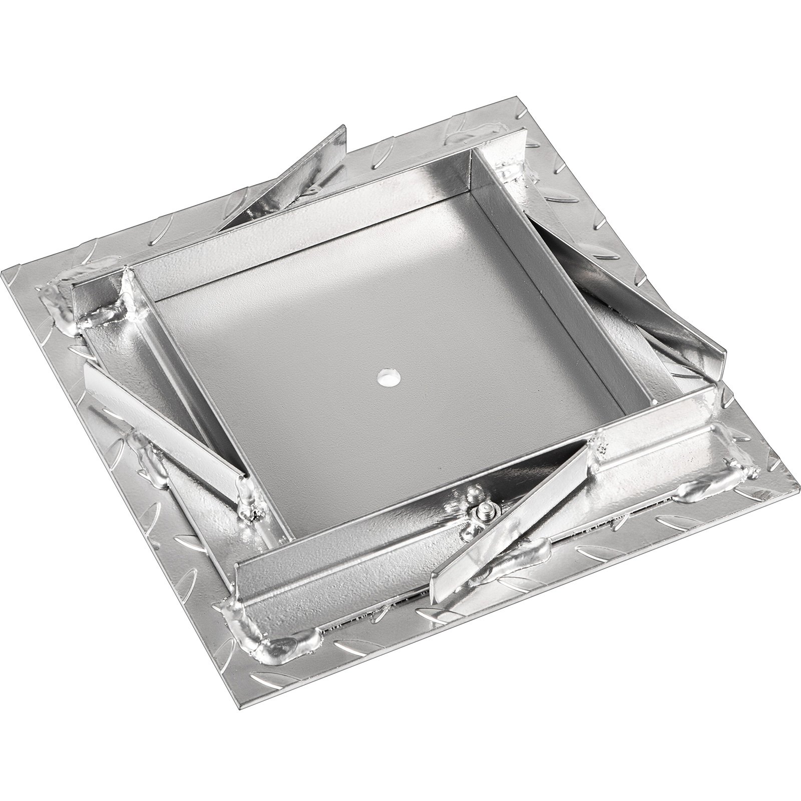 Vevor Chiusino Pozzetto 20x20 Cm Coperchio In Lamiera Zincata Per Barca E Nave