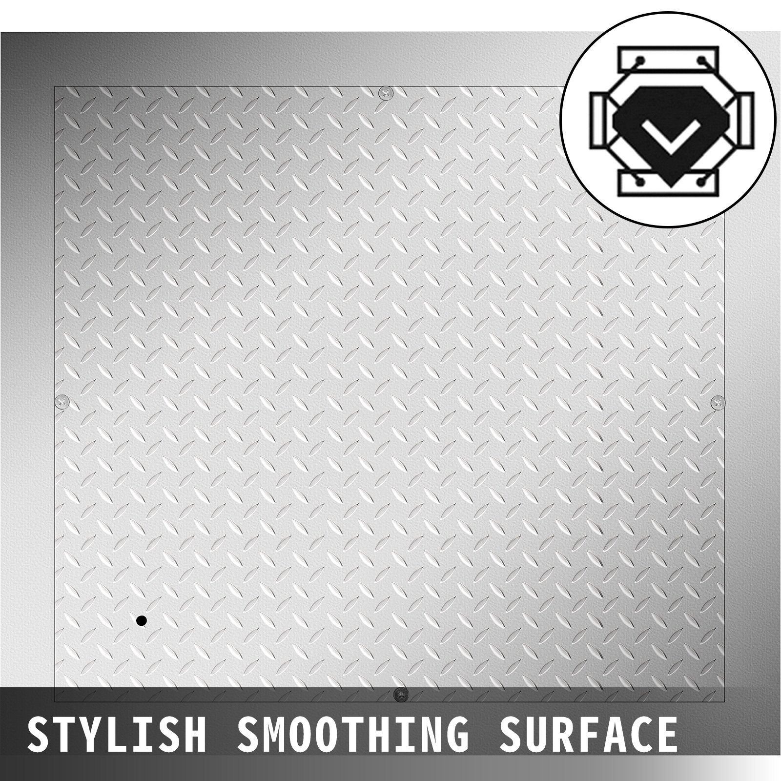 Vevor Chiusino Pozzetto 80x80 Cm Coperchio In Lamiera Zincata Per Barca E Nave