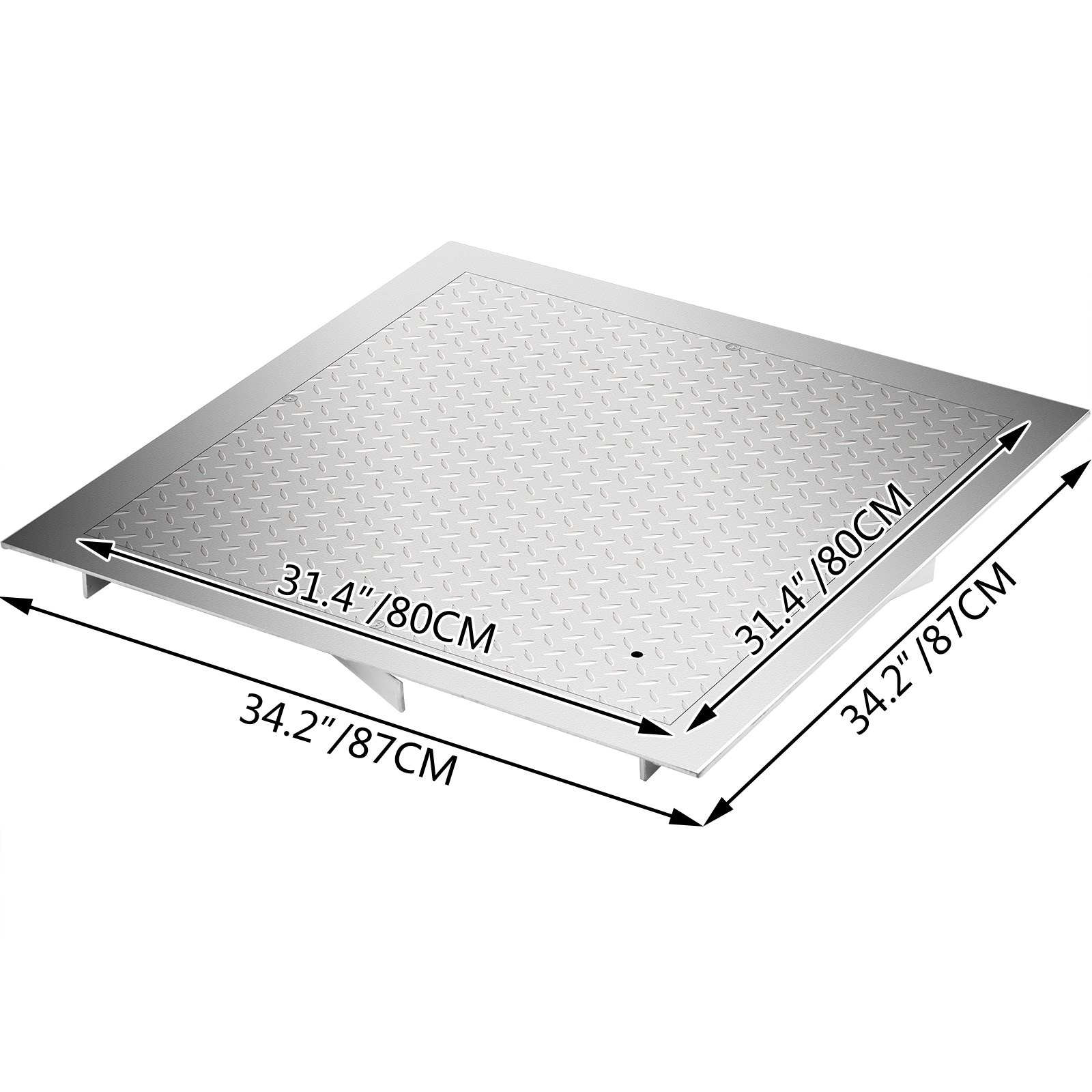 Vevor Chiusino Pozzetto 80x80 Cm Coperchio In Lamiera Zincata Per Barca E Nave