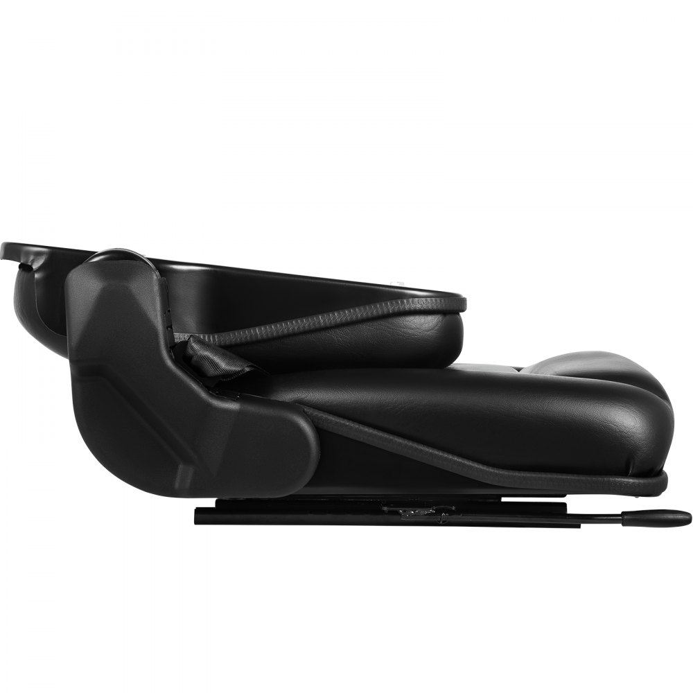 VEVOR Sedile per Carrello Elevatore Hacus con Schienale Alto, Sedile per Tosaerba Materiale in PVC a Colore Nero, Sedile Utilizzo per Falciatrici, Escavatori, Pale Gommate, Apripista, Terne, Trattori