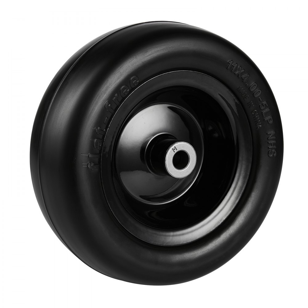 VEVOR lawnmower tire with rim, 278 x 100-127 mm tubeless tractor tire, 2-pack tire and wheel assembly, puncture-proof PU tire, 3.4 inch centered hub, 3/4 inch bushing size