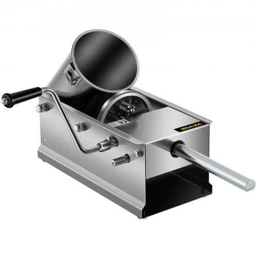 Macchina Per Salsicce Verticale Manuale – Capacità 3L/6lbs – Tritacarne E Riempitivo In Acciaio Inox – 6 Tubi Inclusi - 3