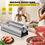 VEVOR Insaccatrice per Salsicce Orizzontale Manuale 5L in Acciaio Inox, Macchina Riempitrice 5L Orizzontale per Salsiccia Salumi da Tavolo Manuale Uso Commerciale Casalingo, Riempitrice di Salsicce