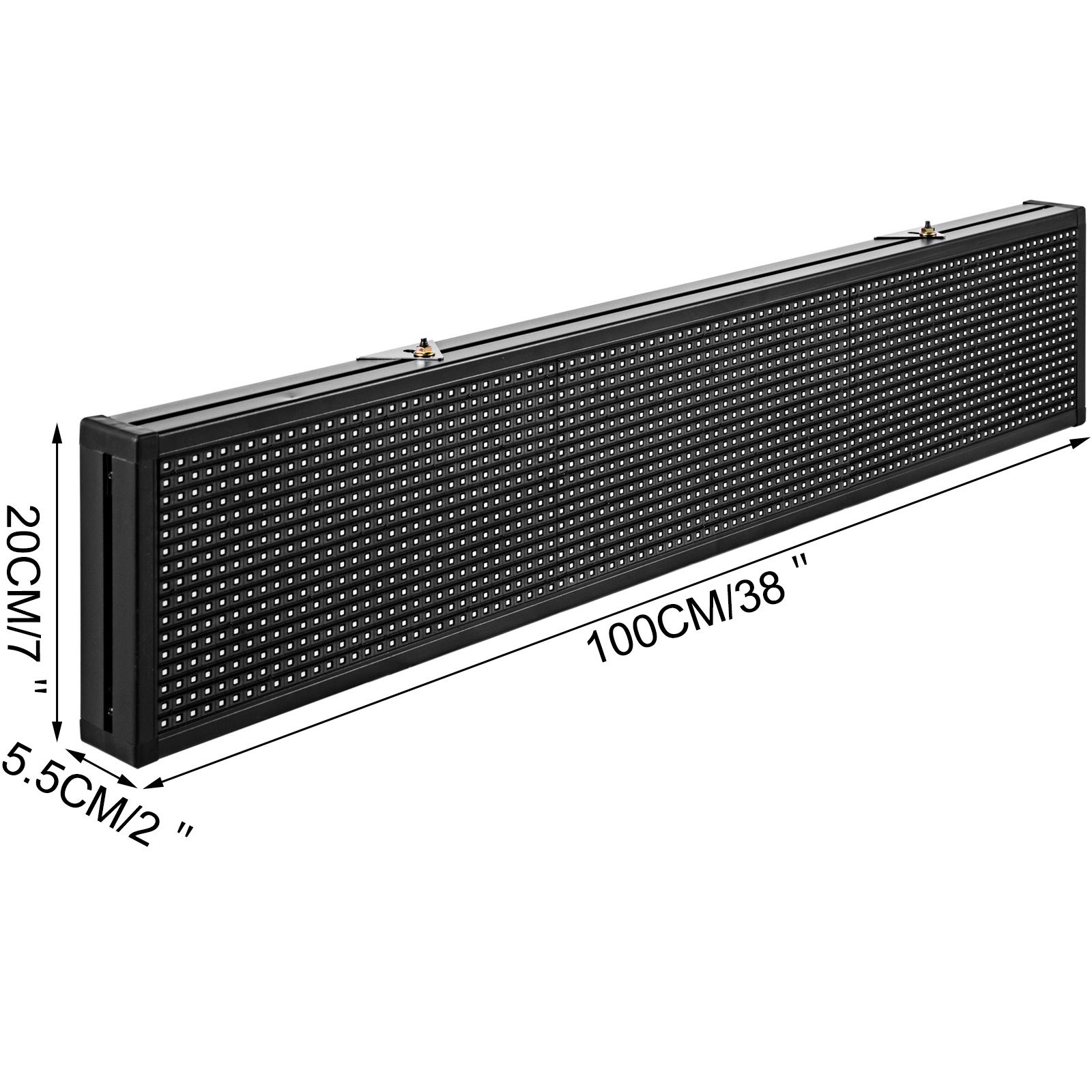 Vevor Led Pubblicità Schermo Scorrimento Blue 38"x6,5" Segnale Scorrevole A Led