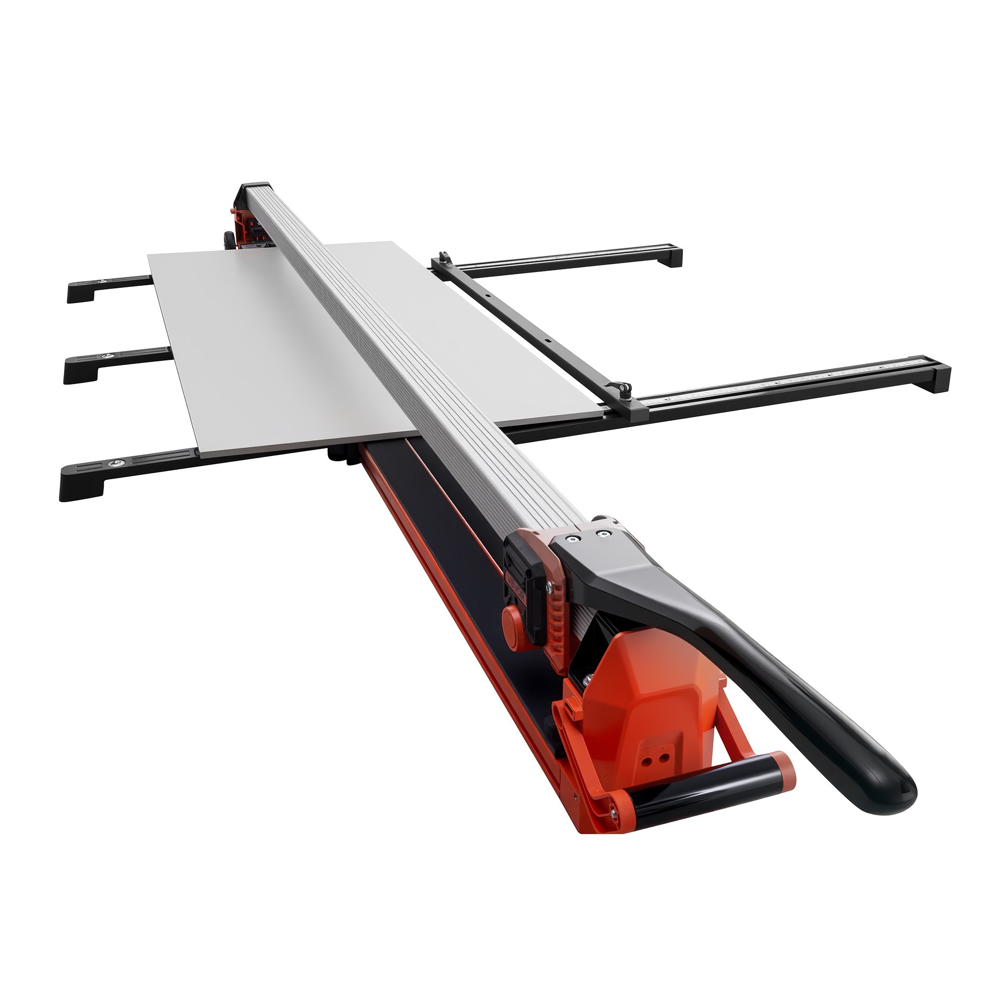 VEVOR 1800 mm Manual Tile Cutter, Upgraded Rail and Sliding Head, Precision Alignment Guide, Tungsten Carbide Cutting Wheel, Support Legs with Swivel Wheels, for DIY Pros, Ceramic, Floor & Wall Tiles