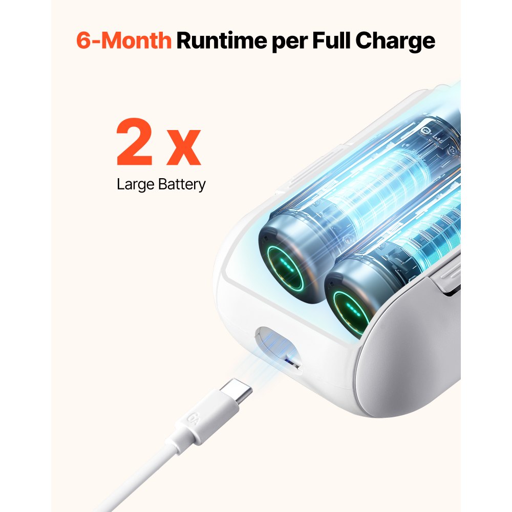 VEVOR Apri Tenda Automatico, Confezione da 2 pezzi APP Telecomando Controllo Vocale, Apri Tenda Compatibile con Alexa e Google Home, per Tende a Pacchetto con Guide a U/I