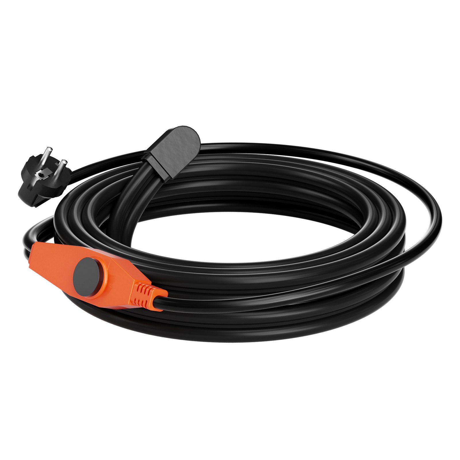 VEVOR Cavo Riscaldante per Tubi Lunghezza da 9m 23 W/m per Tubi con Termostato Integrato, Cavo Riscaldante per Tubi dell'Acqua Protezione Tubi in PVC, Tubi in Metallo e Plastica dal Congelamento