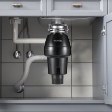 VEVOR Dissipatore di Rifiuti Alimentari per Lavello Cucina 0,56 kW 3600 giri/min