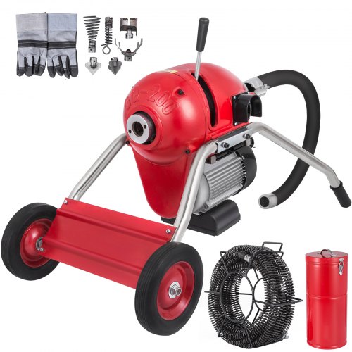 1100w Electric Drain Auger Pipe Cleaning Machine