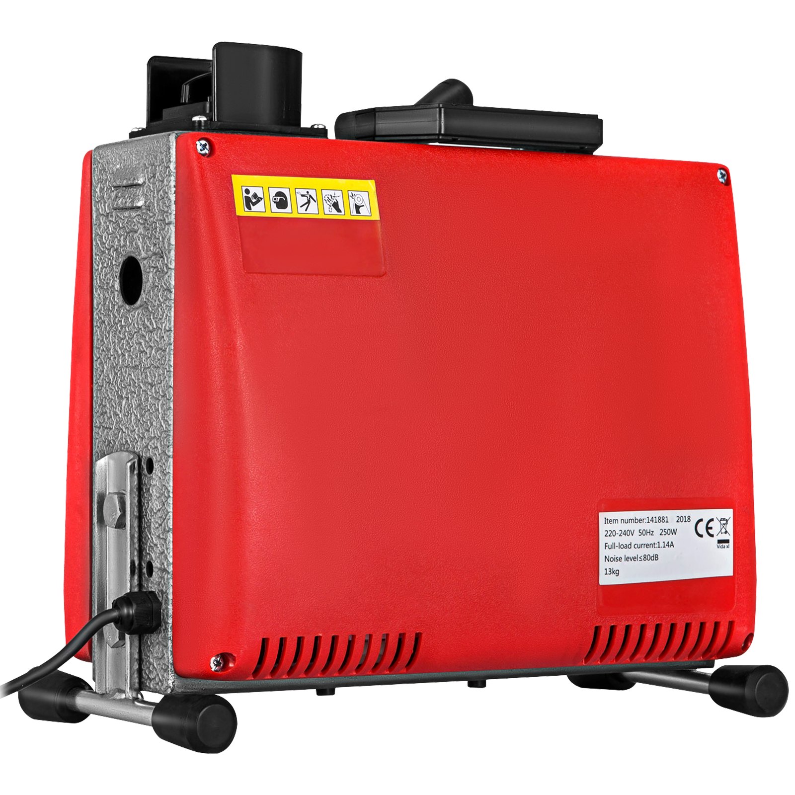 VEVOR Drain Cleaning Machine 250 W, High Pressure Cleaning Machine 400 rpm, Pipe and Pipeline Excavator, Mechanical Pipe Cleaning, Pipe Blockage Removal, Mechanical Drain Hose Cleaning