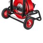 VEVOR Macchina per Pulizia Scarico 30 m x 12,7 mm, Trivella per Fognatura ad Alimentazione Automatica, con Ruote, Tamburo Regolabile, 8 Lame e Interruttore a Pedale per Tubi da 50 mm a 150 mm