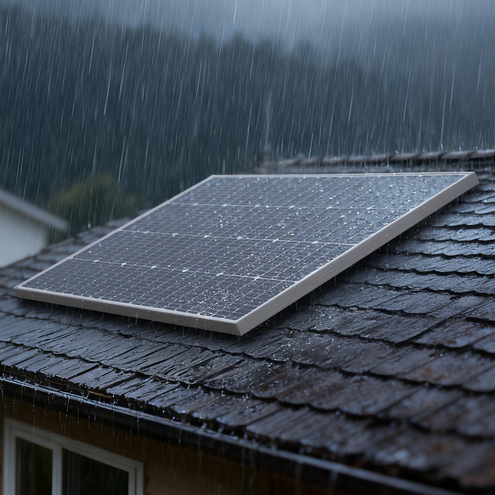 VEVOR Modulo Solare Monocristallino da 100 W ad Alta Efficienza con Uscita MC4 Stabile e Telaio in Alluminio, Impermeabile IP65 per Applicazioni su Tetti Piani per Auto, Barche, Camper