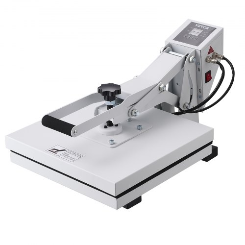 VEVOR Macchina per Termotrasferimento 38 x 38 cm per Magliette Bianche, per Vinile a Caldo, ad Alta Pressione a Riscaldamento Rapido, Stampante Digitale Industriale a Sublimazione, Facile da Usare