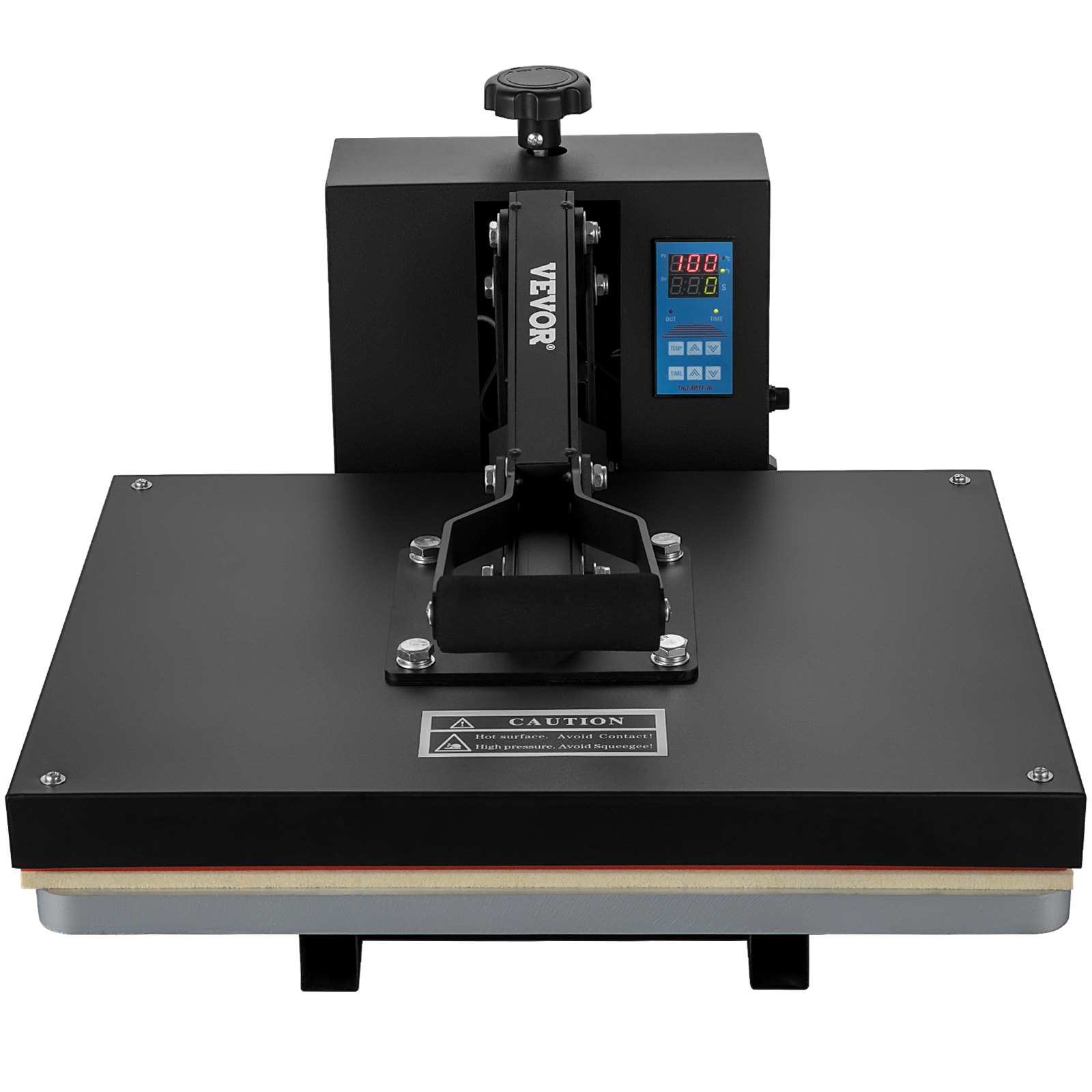 VEVOR Pressa di Calore, Pressa di Calore Potenza, Riscaldamento Pressa di Calore per Magliette, Stampante Digitale Sublimazione Industriale per Vinile Trasferimento Termico, Nero,406 x 510 mm, 1700W