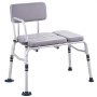 VEVOR Bathtub Transfer Bench for Bathtub, 227 kg, Shower Seats for Adults, Lightweight Shower Bench for Seniors and Disabled People with Padded Seat, Non-Slip Bathtub Seats