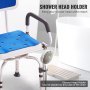 VEVOR Sedia da Doccia Girevole a 360 Gradi, Sedile da Doccia Regolabile con Bracci Girevoli per Vasche Interne, per Vasca da Bagno Girevole Antiscivolo per Anziani Disabili Feriti, Capacità 180 kg