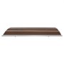 VEVOR Tettoia da Sole Tettoia per Ingresso da Cortile Balcone Dimensioni Generali 1500 x 1000 x 140 mm, Pensilina Tettoia per Esterno da Balcone Cortile Giardino con Canale di Drenaggio, Marrone