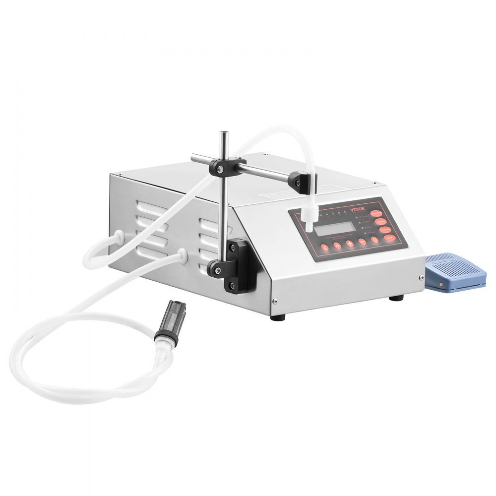 VEVOR Macchina di Riempimento Liquido, Riempimento 5-3500 ml CA 180V-260V 30 W Macchina di Riempimento per Liquidi a Bassa Viscosità e Privi di Particelle Come Acqua, Olio d'Oliva, Carburante, Bevande