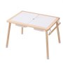 VEVOR Tavolo Sensoriale per Bambini, con 3 Contenitori Pieghevoli e Portarotolo di Carta, Tavolo da Attività per Bambini per Uso Interno ed Esterno, Tavolo da Disegno Sensoriale per Bambini in Legno