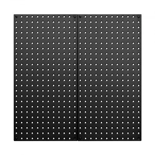 MOCNT Pannello Forato da Parete Pannello Portautensili Organizzatore da Parete Pannelli Forati Pannello Forato per Stoccaggio Parete Montaggio Pparete Cucina 40x56cm Nero