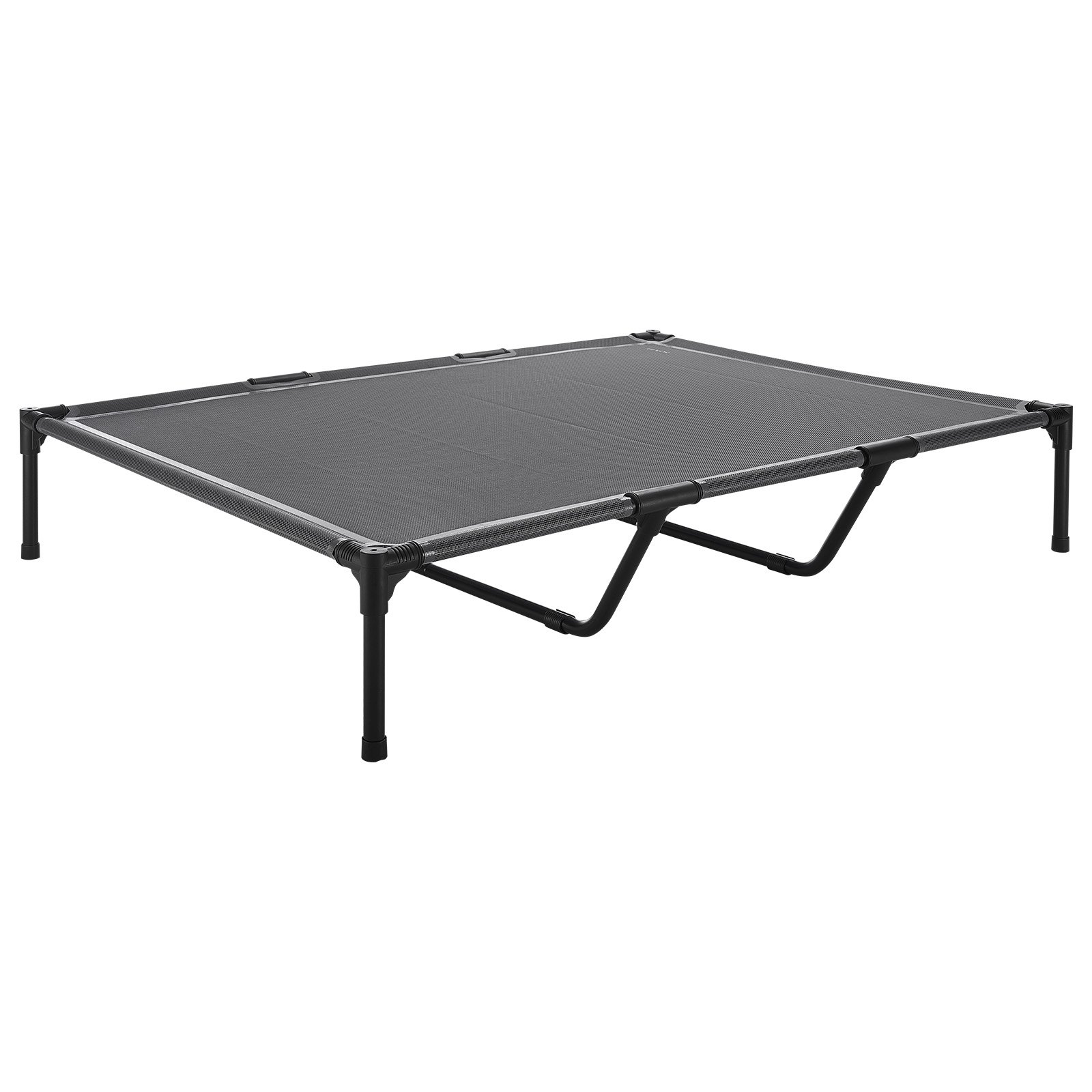 VEVOR Letto Rialzato per Cani per Cani di Grossa Taglia, Fino a 60 kg Lettino Portatile Rialzato Per Animali Domestici con Rete Traspirante Teslin, per Interni ed Esterni, Taglia XL, Grigio