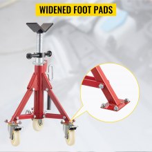 VEVOR Cavalletto per Tubi?400kg Supporto Basamento del Treppiedi, Altezza 50,5-93,5 cm Supporto Professionale Treppiede, Cavalletto per Tubi con Supporto a V per Tubi 0,32-30,48 cm, Cavalletto Bici