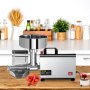 VEVOR Filtro Elettrico per Pomodori Acciaio Inossidabile 370W Spremiagrumi Elettrico per Salsa in Acciaio Inossidabile 90-160 kg / h per Salsa di Fragole Ketchup Salsa di Mirtilli Rossi