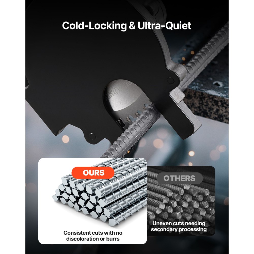 VEVOR Lame di Ricambio per Tagliabarre per Taglio Barre d'Armatura, Lama in Acciaio Trattato Termicamente ad Alta Durezza con Punta in Cermet a 36 Denti, per Tubi in Alluminio 140 x 140 x 1,9 mm