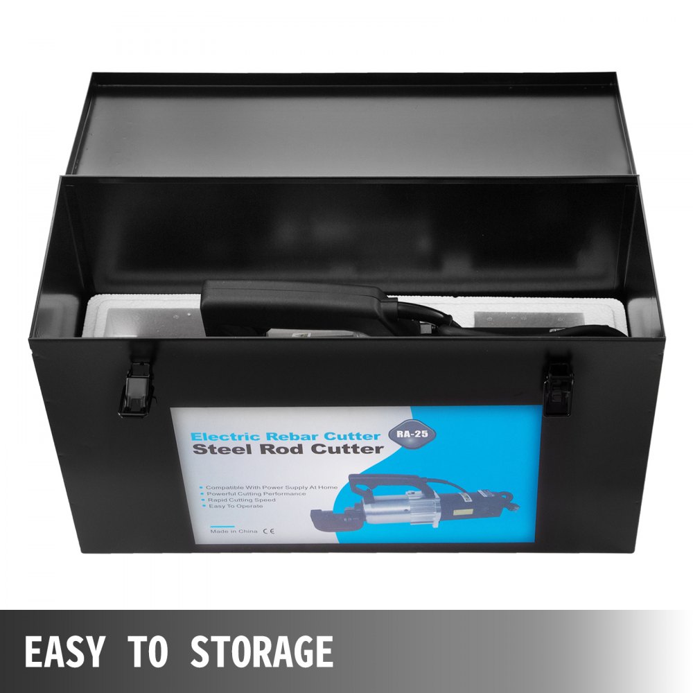 Ra-25 Taglierina Per Tondo Per Cemento Armato Idraulica 6-25mm +scatola In Ferro