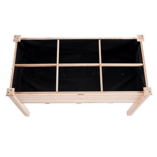VEVOR Fioriera Rialzata con Ripiano in Legno Orto Aiuola Rialzata 120 x 58 x 76cm