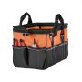 VEVOR Borsa Portautensili 400 mm, 33 Tasche, Organizer Portatile per Attrezzi con Ampia Apertura a Cerniera, Manico Comodo e Tracolla Regolabile, Resistente all’Acqua, Ideale per Fai da Te e Cantiere