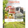 VEVOR Pressa Manuale per Vino di Frutta Cesto in Legno Massello 12L con 8 Blocchi, Spremiagrumi Manuale per Bevande Alcoliche Pressa per Sidro, Mela, Uva, Tintura, Miele, Olio d'Oliva Cucina, Casa
