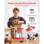 VEVOR Pressa Manuale per Vino di Frutta Cesto in Acciaio Inox 3L con Manico, Spremiagrumi Manuale per Bevande Alcoliche Pressa per Sidro, Mela, Uva, Tintura, Miele, Olio d'Oliva Cucina, Casa