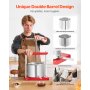 VEVOR Pressa Manuale per Vino di Frutta Cesto in Acciaio Inox 6L con Manico, Spremiagrumi Manuale per Bevande Alcoliche Pressa per Sidro, Mela, Uva, Tintura, Miele, Olio d'Oliva Cucina, Casa