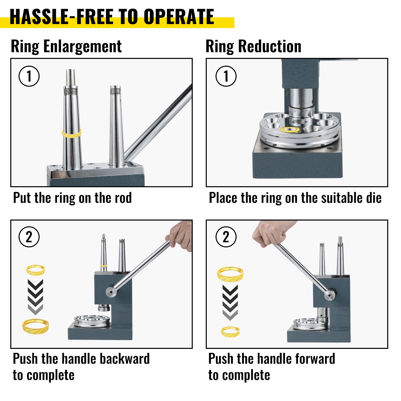 Vevor Strumento Anello Barella Ingranditore Riduttore Per Barella Ad Anello 4-14
