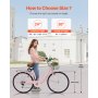 VEVOR Bicicletta Cruiser 7 Velocità 26 pollici da Spiaggia Tempo Libero Rosa