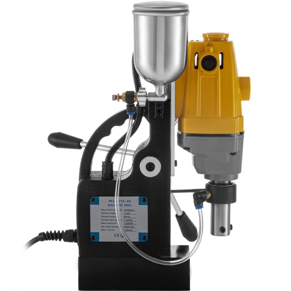 Vevor Trapano Magnetico D 40mm Trapano Colonna Potenza 1100w Velocità 550 Rpm