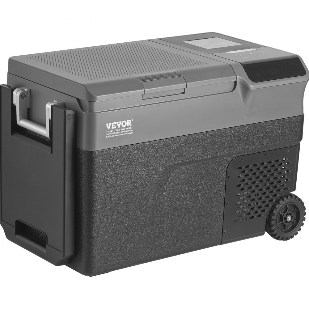 VEVOR Frigorifero Portatile per Auto, Frigorifero 12 V, Congelatore Portatile Zona Singola 35 L, Temperatura - 20 ~ 20 ℃, Refrigeratore a Compressore con Rotelle per Casa, Esterno, Camper, Auto
