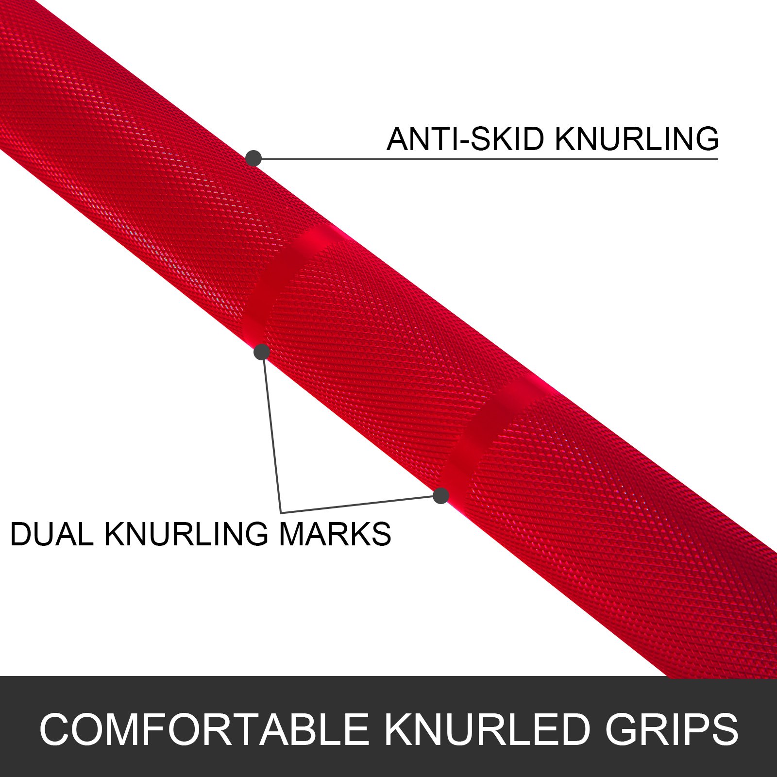 VEVOR 2M Bilanciere per Sollevamento Pesi con Collari a Molla 15 KG Grigio Rosa