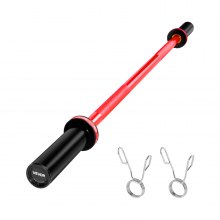 VEVOR Bilanciere 1200 mm, per Piastre da 50 mm, Bilanciere con Impugnatura Zigrinata per Allenamento della Forza, Sollevamento Pesi, Stacco da Terra, Distensione su Panca, Capacità 226 kg