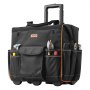 VEVOR Tool Bag with Wheels, 50 kg Load Capacity, 25 Pockets, Work Backpack with Adjustable Telescopic Handle & Stable Base, Tool Bag Organizer for Electricians, Construction Industry, 460x270x430 mm