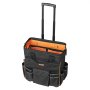VEVOR Tool Bag with Wheels, 50 kg Load Capacity, 25 Pockets, Work Backpack with Adjustable Telescopic Handle & Stable Base, Tool Bag Organizer for Electricians, Construction Industry, 460x270x430 mm
