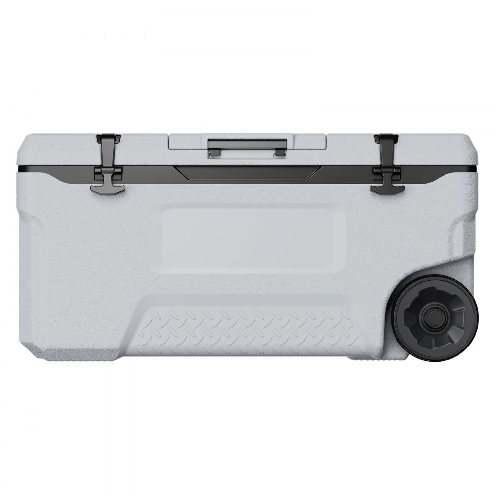 VEVOR Refrigeratore Portatile Isolante con Ruote da 74 QT con Ritenzione del Ghiaccio, Maniglie Resistenti Portabicchieri, Refrigeratore Portatile Isolato per Picnic Campeggio Viaggio Feste